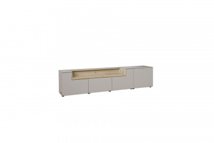 Credenza-living von SCHÖNER WOHNEN - Lowboard S605 grau/ Wildeiche