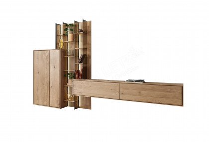 Vala von Hartmann - Wohnwand V36 aus massiver Kerneiche