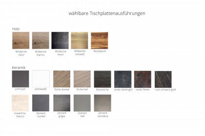 Hannis von Musterring - Esstisch mit Tischplatte aus Wildeiche