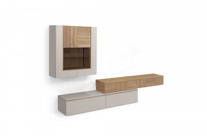 V/lacera living von Voglauer - Wohnwand Lack taupe/ geölte Wildeiche