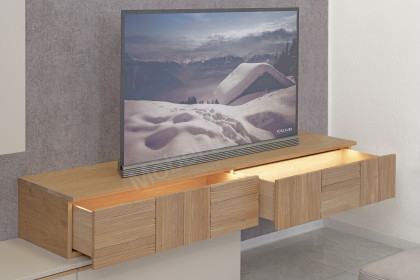 V/lacera living von Voglauer - Wohnwand Lack taupe/ geölte Wildeiche