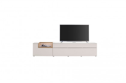 Credenza-living von SCHÖNER WOHNEN - Lowboard S609 weiß/ Wildeiche