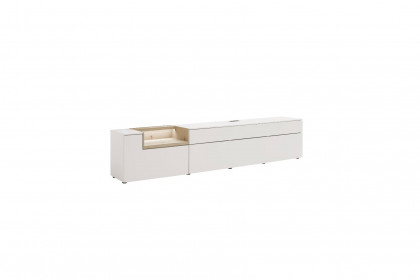 Credenza-living von SCHÖNER WOHNEN - Lowboard S609 weiß/ Wildeiche