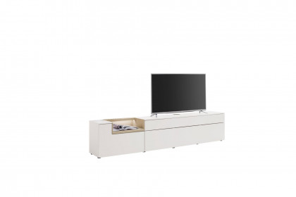Credenza-living von SCHÖNER WOHNEN - Lowboard S609 weiß/ Wildeiche