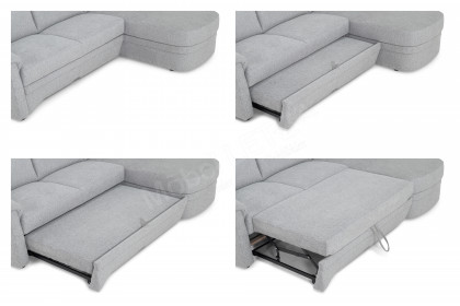 Florenz von Dietsch - Polstersofa Ausführung rechts silber
