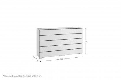 Sonate von Staud - Großkommode sand/ Glas ca. 160 cm breit