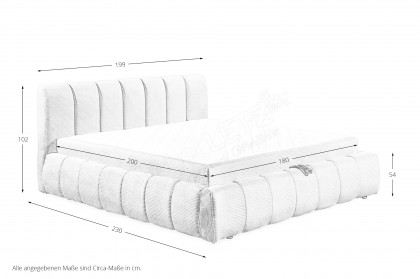 Nairobi von ED-Lifestyle - Polsterbett 180 cream