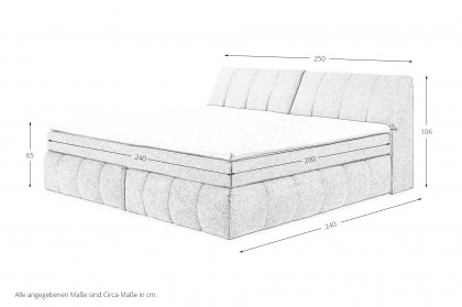 Elkford 6 von ED-Lifestyle - Familienbett 240 x 200 cm ivory