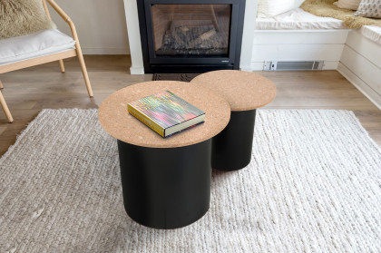 Cork von SIT Möbel - Beistelltisch-Set mit Kork, Pinie