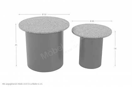 Cork von SIT Möbel - Beistelltisch-Set mit Kork, Pinie