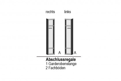 Achat Komfort von Priess - Kombischrank Artisan-Eiche/ lichtweiß