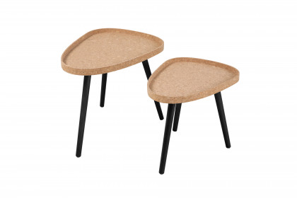 Cork von SIT Möbel - Beistelltisch-Set Kork und Pinie