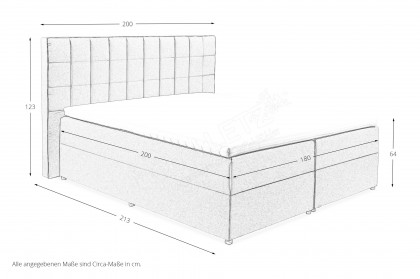 Alaska-Dream von ED-Lifestyle - Polsterbett 180 pastellblau