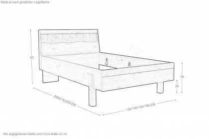 Incasa Albero von Decker - Schlafzimmer-Einrichtung Wildeiche mit Schiefer-Akzenten