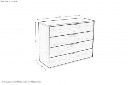 Incasa Albero von Decker - Schlafzimmer-Einrichtung Wildeiche mit Schiefer-Akzenten