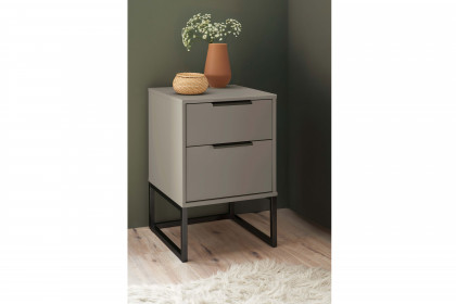 Dubai von Wiemann - Nachtkommode grau in Boxspringhöhe