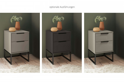 Dubai von Wiemann - Nachtkommode grau in Boxspringhöhe
