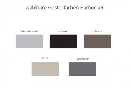 Helana von Musterring - Bartisch mit schwarzem Gestell