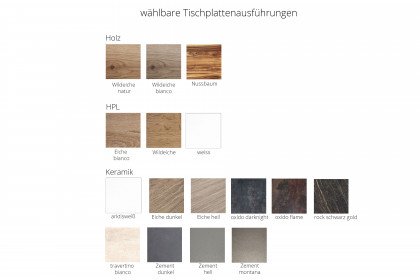 Helana von Musterring - Bartisch mit schwarzem Gestell