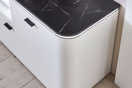 Wave-living von IDEAL Möbel - Wohnwand weiß/ Marmor