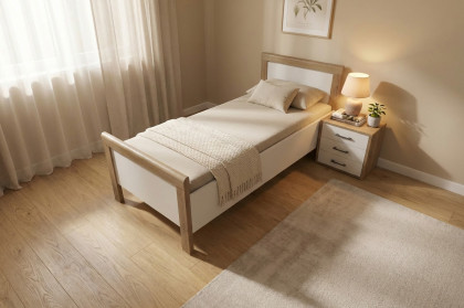 Achat Komfort von Priess - Komfortbett lichtweiß/ Artisan Eiche