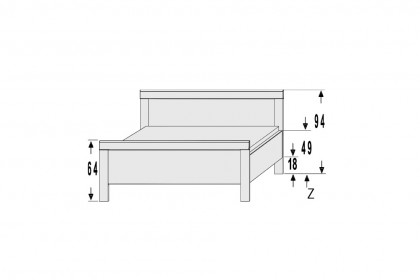 Achat Komfort von Priess - Komfortbett lichtweiß/ Artisan Eiche