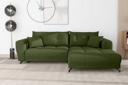 PG-LE-03 von BASTI dein Sofa - Eckcouch rechts grün