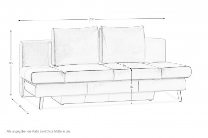 Lavinia von Restyl - Schlafsofa cognac