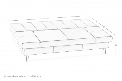 Lavinia von Restyl - Schlafsofa cognac