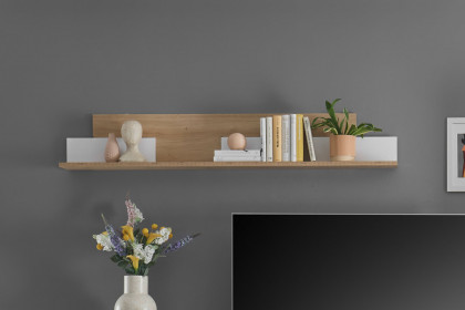 Faro-living von Mäusbacher - Wandboard in Weiß/ Artisan Eiche