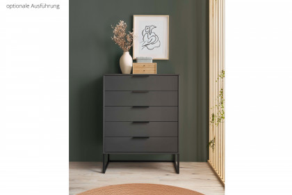 Dubai von Wiemann - Schubladenkommode kieselgrau mit Kufe
