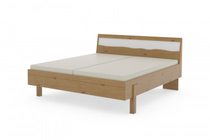 Incasa Albero von Decker - Wildeiche Schlafzimmermöbel mit weißen Glaseinsätzen