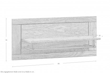 Greta von Elfo Möbel - Garderobe in Eiche, teilmassiv