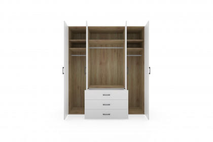 Achat Komfort von Priess - 3-teiliges Schlafzimmerset weiß/ Artisan-Eiche