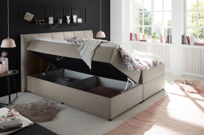 Granada von ED-Lifestyle - Polsterbett 180 schlamm