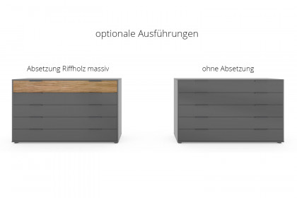 Bardolino von Wiemann - Kommode havanna - Riffholz massiv
