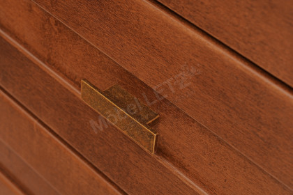 Kent von Wehrsdorfer - Sideboard cognac antik mit Messinggriffen