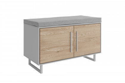 Kai von Elfo Möbel - Garderobenset in Eiche bianco/ kreidefarben