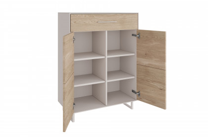 Kai von Elfo Möbel - Garderobenset in Eiche bianco/ kreidefarben