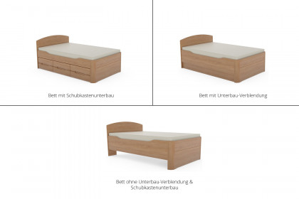 Incasa Ronco von Decker - Holzbett Kernbuche natur