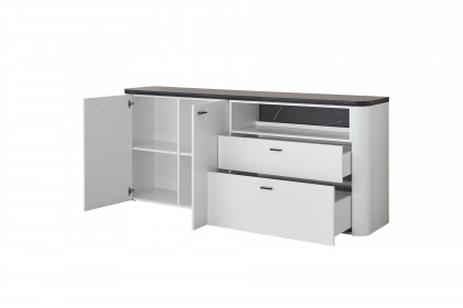 Wave-living von IDEAL Möbel - Sideboard in Weiß und Marmor