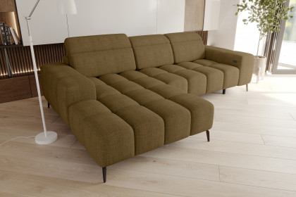 Kaya von BASTI dein Sofa - Sofaecke links olive