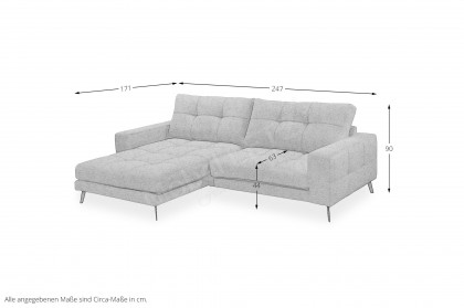 Rockport von ED-Lifestyle - Eckgarnitur links mink