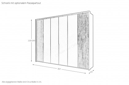 Bardolino von Wiemann - Schlafzimmer havanna - Riffholz massiv