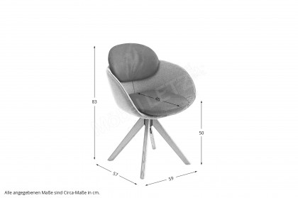 KOINOR 1310 - Stuhl in Blau & Braun