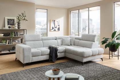 Gobi von Benformato - Ecksofa Variante rechts hellgrau