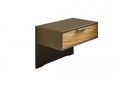 Bardolino von Wiemann - Schlafzimmer Glas havanna - Riffholz massiv