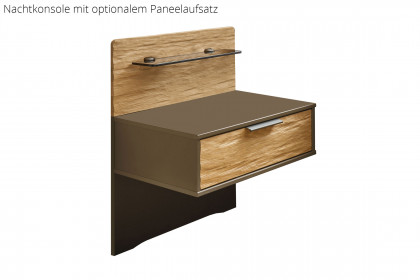 Bardolino von Wiemann - Schlafzimmer Glas havanna - Riffholz massiv