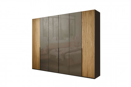 Bardolino von Wiemann - Schlafzimmer Glas havanna - Riffholz massiv