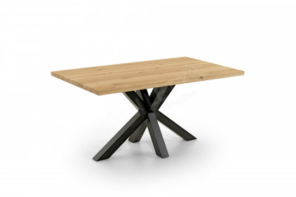 Compact Dining von BODAHL MØBLER - Esstisch Wildeiche bianco/ Metall schwarz